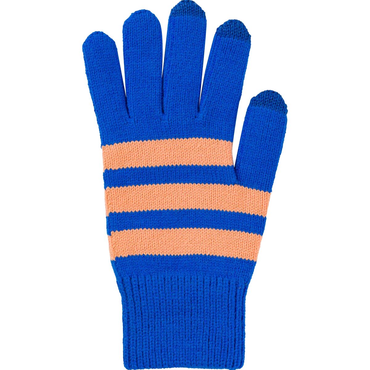 Verloop Verloop Striped Touchscreen Glove in Peach Cobalt - $19.80 at Steep and Cheap