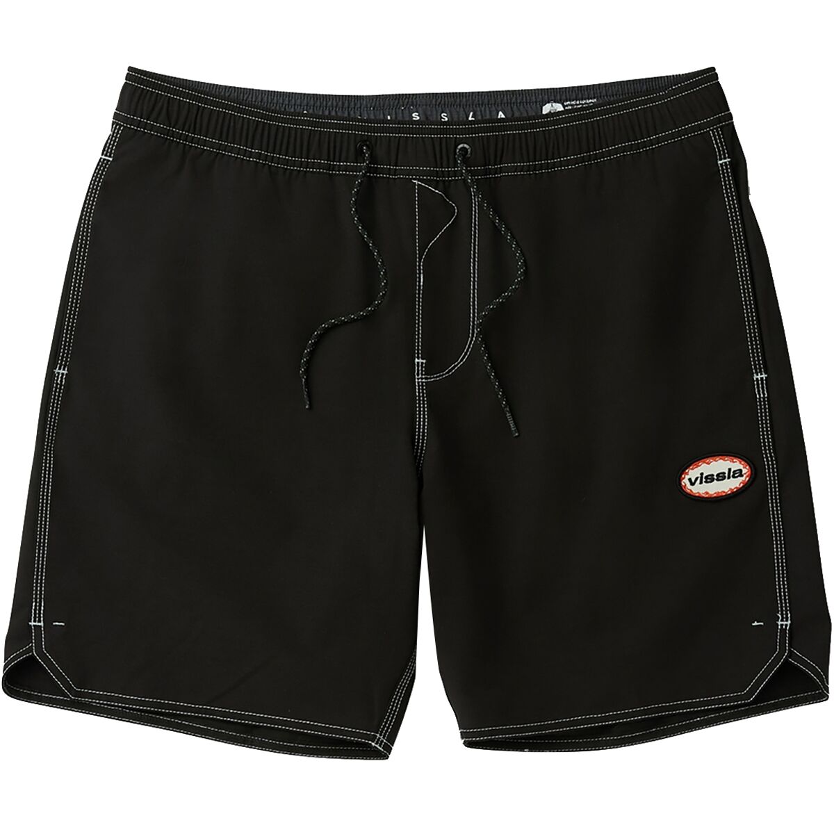 Vissla Men's Solid Sets 17.5in Ecolastic Short in Black 2 - Size: XL