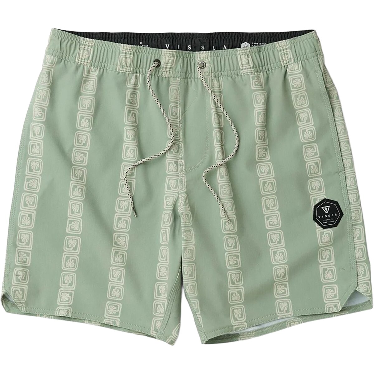 Vissla Men's Lost Coast 17.5in Boardshort in Sage - Size: 38