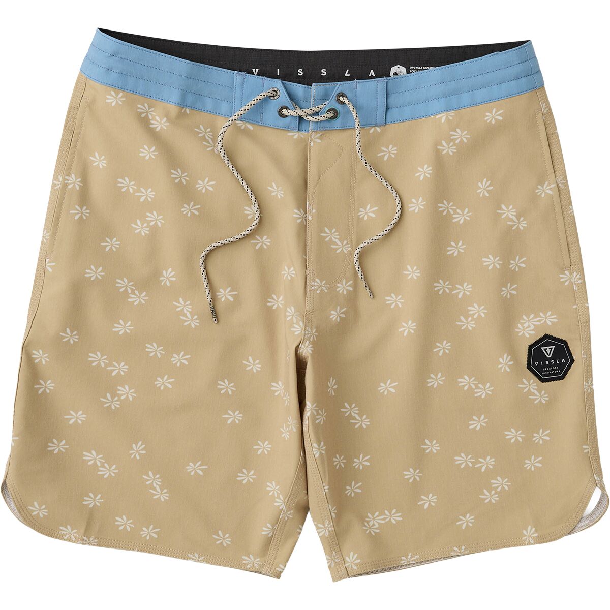 Vissla Men's In Bloom 18.5in Board Short in Dark Sand - Size: 31