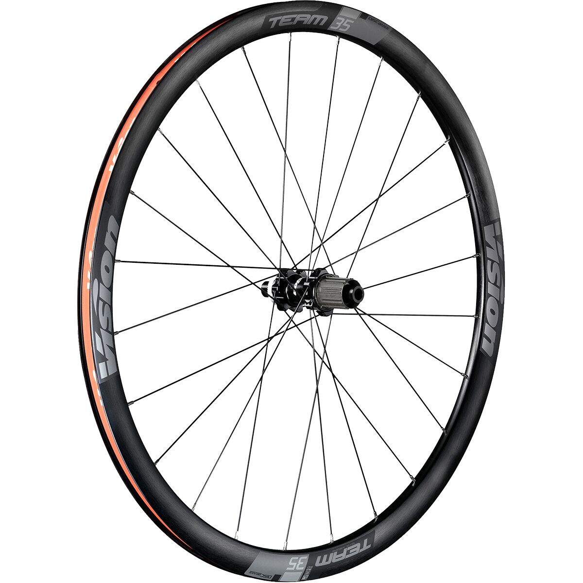 Vision Vision Team 35 Disc Brake Wheelset - Tubeless in Brush Black - Size: HG/XD Both Included - $237.90 at Steep and Cheap