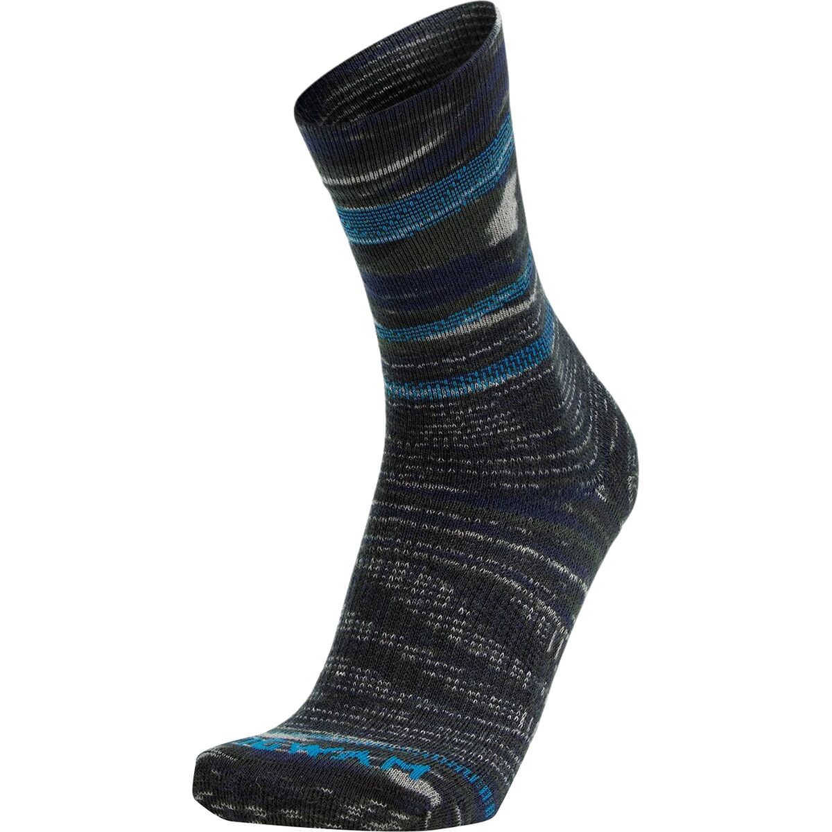 Wigwam Bravura Mid-Crew Sock in Onyx - Size: Large