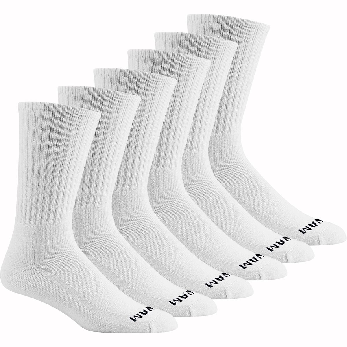 Wigwam S60 Crew Sock - 6-Pack in White - Size: Large
