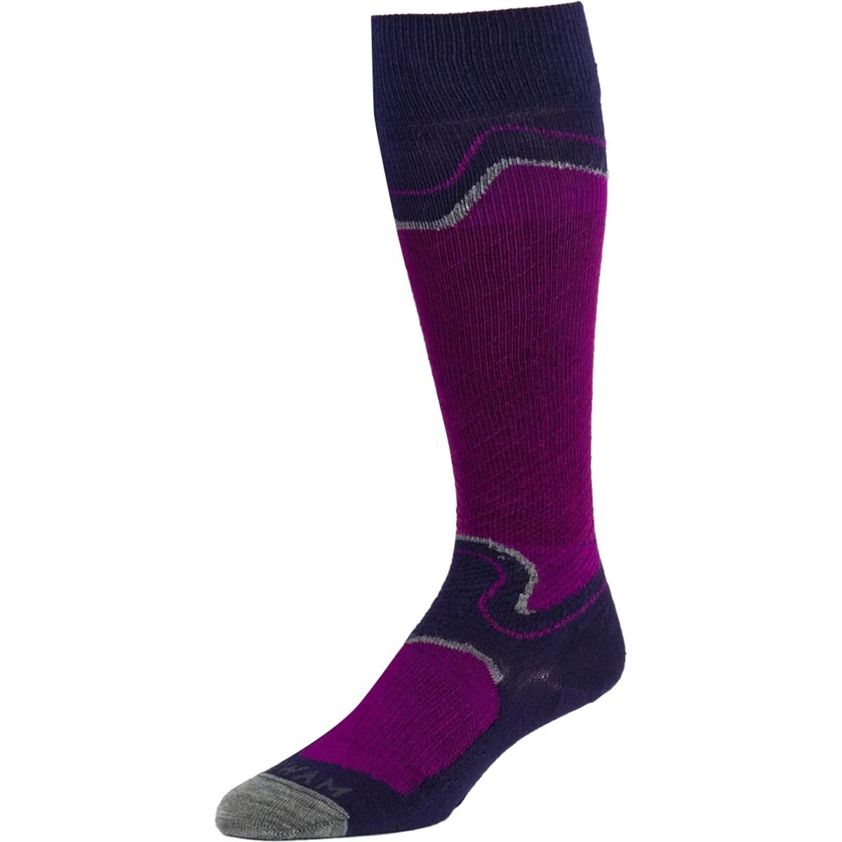 Wigwam Snow Junkie Ultra Lightweight OTC Sock in Hot Magenta - Size: Medium