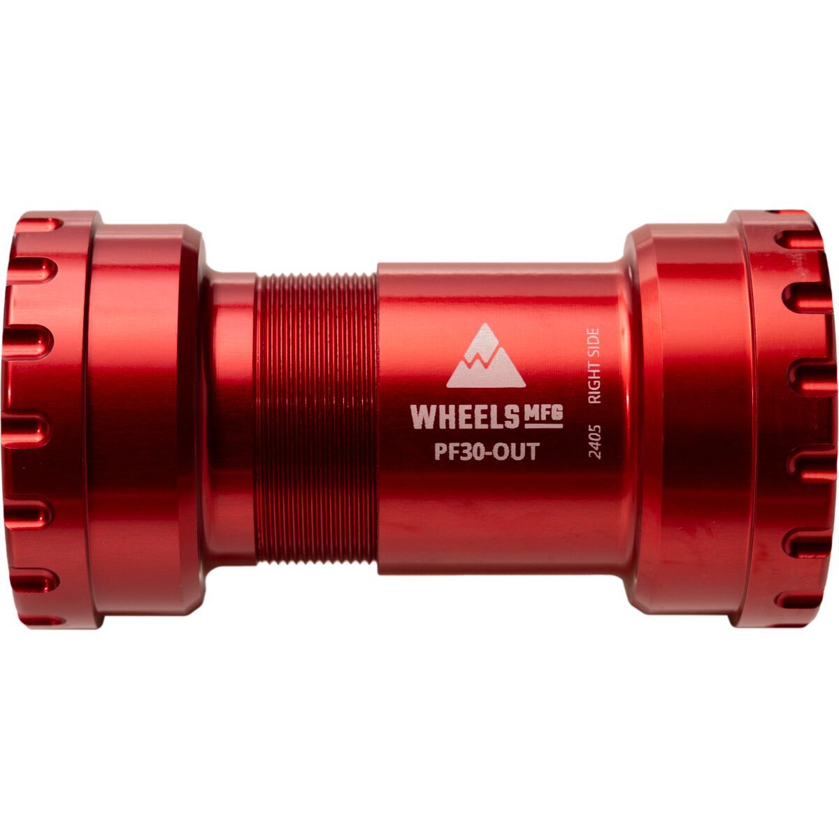 Wheels Mfg PF30 Outboard Thread Together Bottom Bracket - ABEC-3 in Red - Size: 30mm