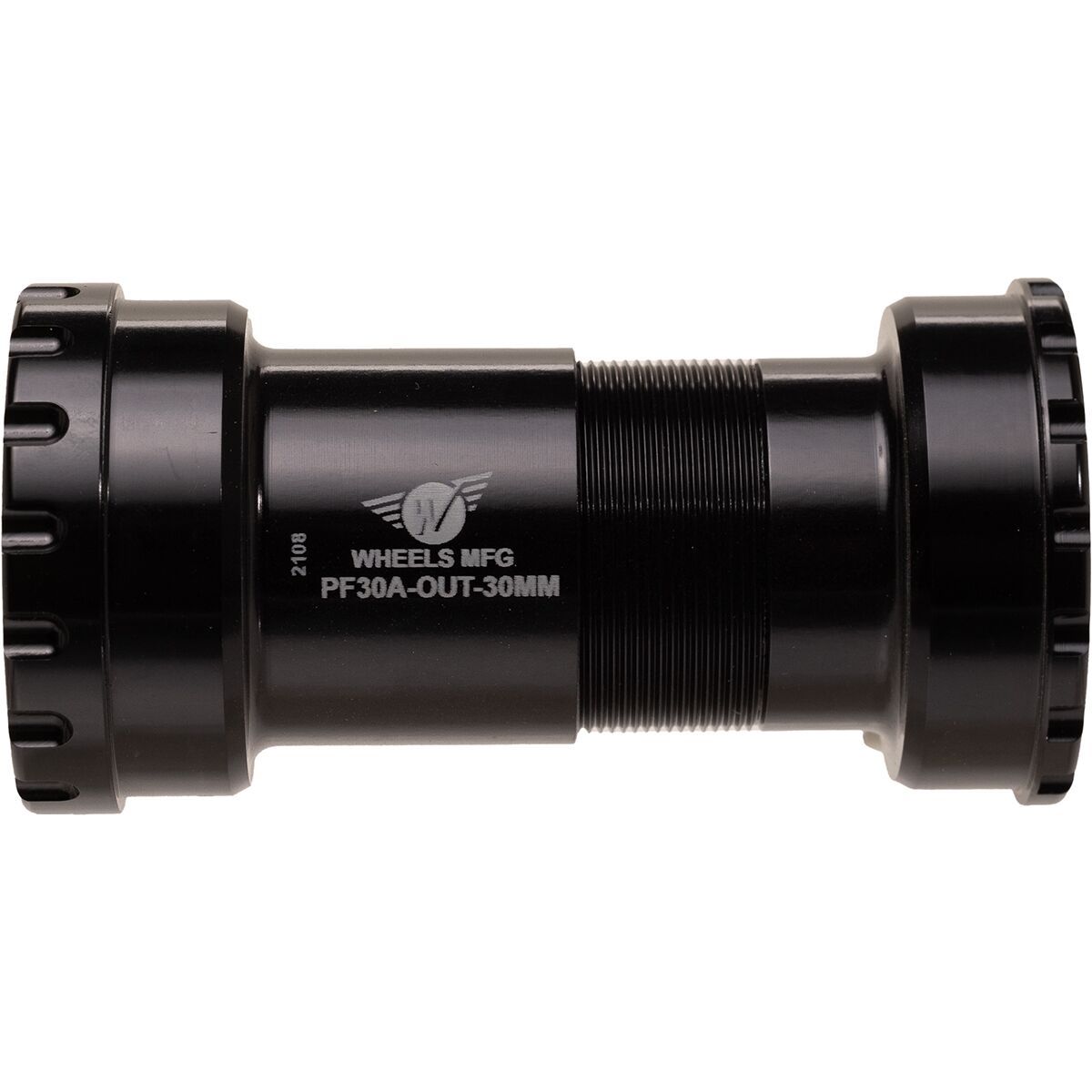 Wheels Mfg PF30A Thread Together Bottom Bracket - ABEC-3 in Black - Size: GXP
