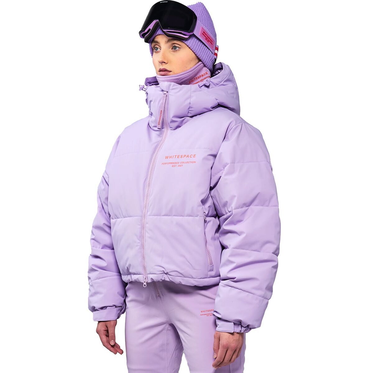 WHITESPACE Women's Cropped Puffer Jacket in Black - Size: Large
