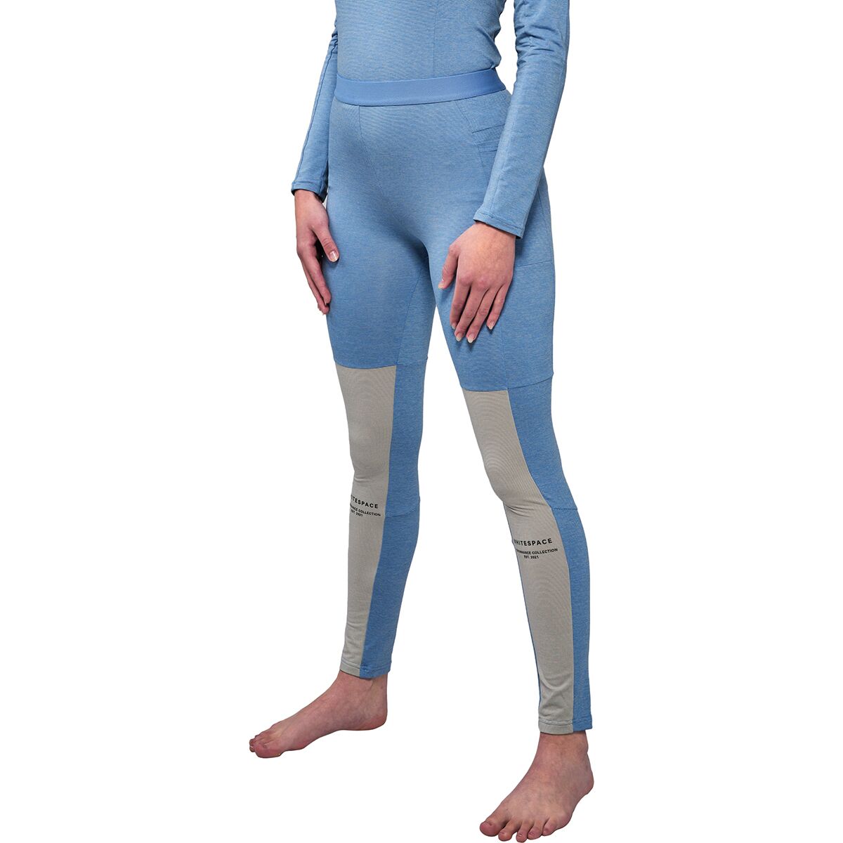 WHITESPACE WHITESPACE Women's Graphene Pant in Placid Blue / Warm White - Size: XS - $49.05 at Steep and Cheap