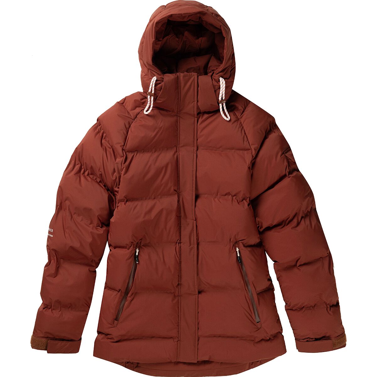 WHITESPACE WHITESPACE Women's Insulated Puffy Parka Jacket in Smoked Paprika - Size: Small - $189.50 at Steep and Cheap