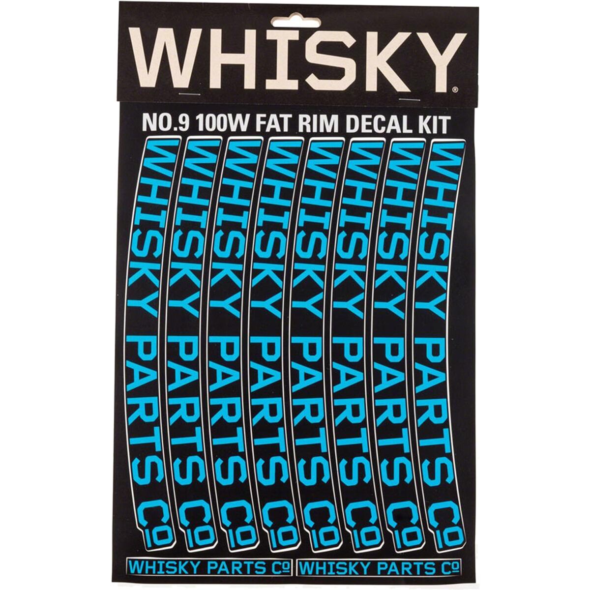 Whisky Parts Co. 100W Rim Decal Kit - 2-Pack in Cyan