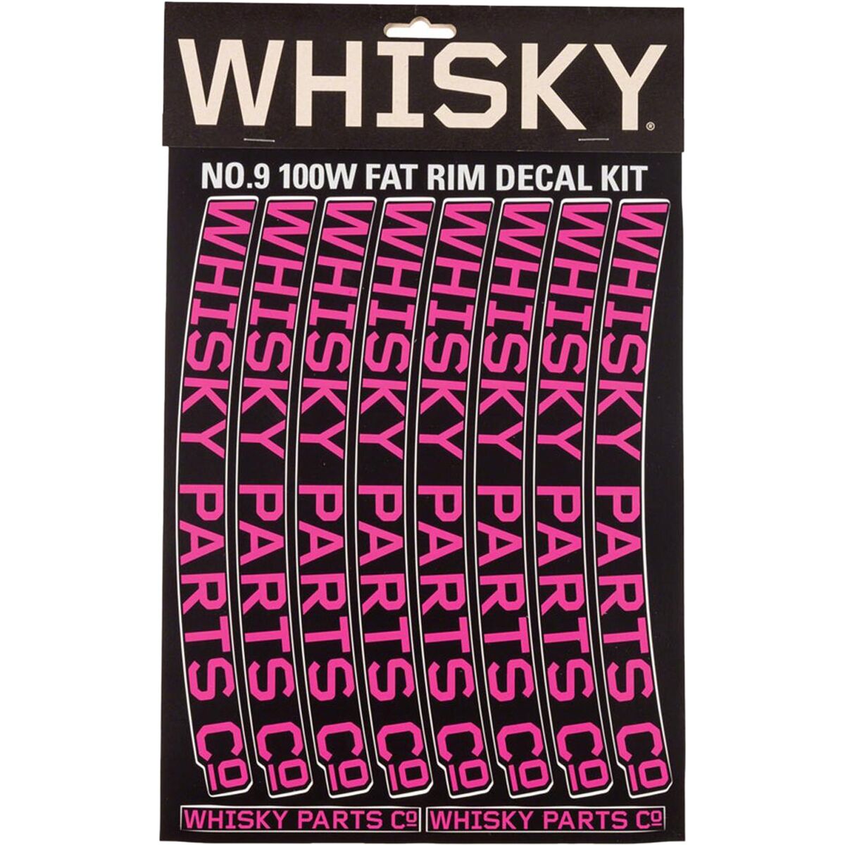 Whisky Parts Co. 100W Rim Decal Kit - 2-Pack in Magenta