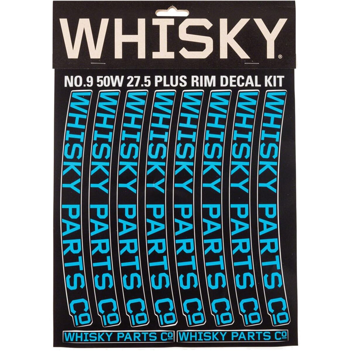 Whisky Parts Co. 50W Rim Decal Kit - 2-Pack in Cyan