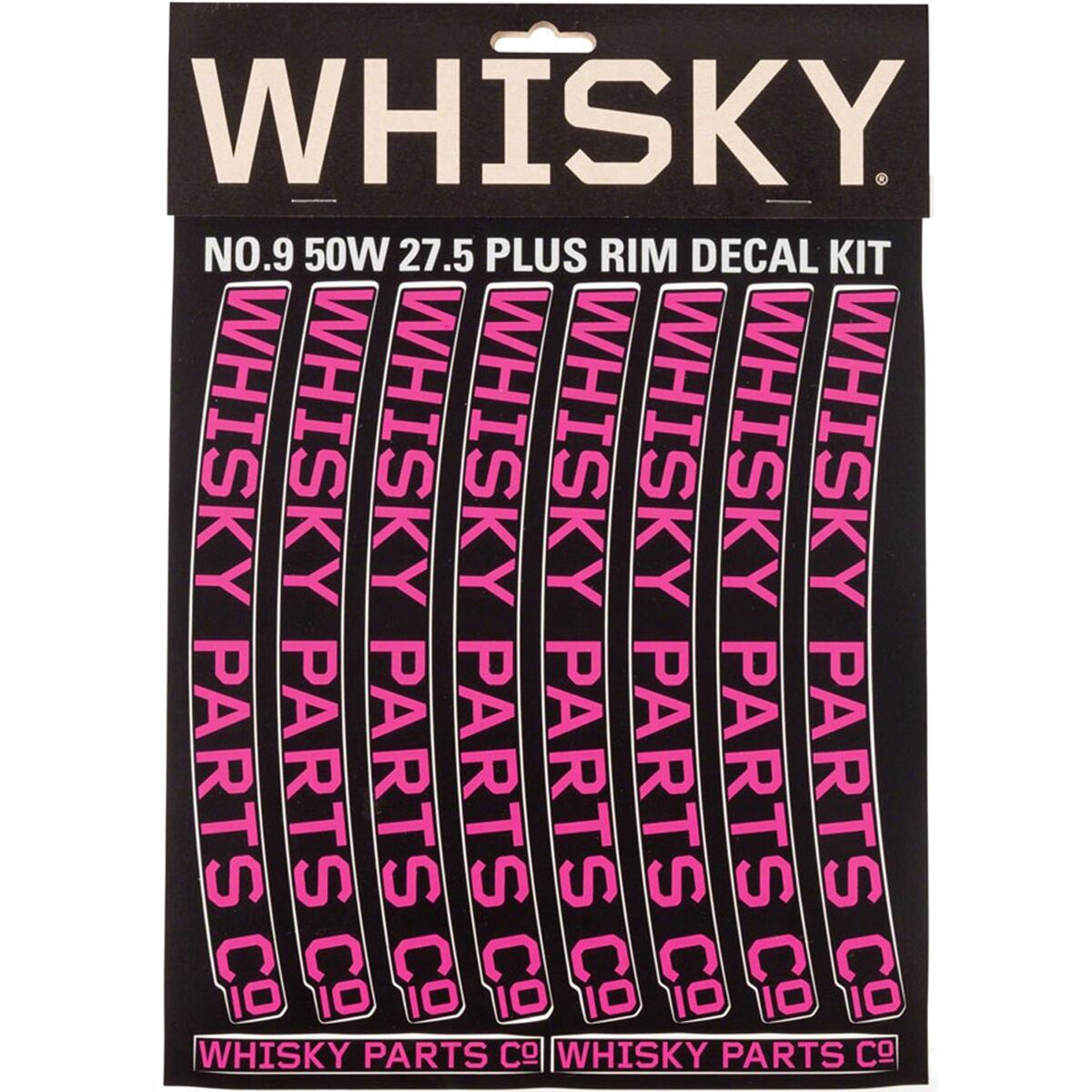 Whisky Parts Co. 50W Rim Decal Kit - 2-Pack in Magenta