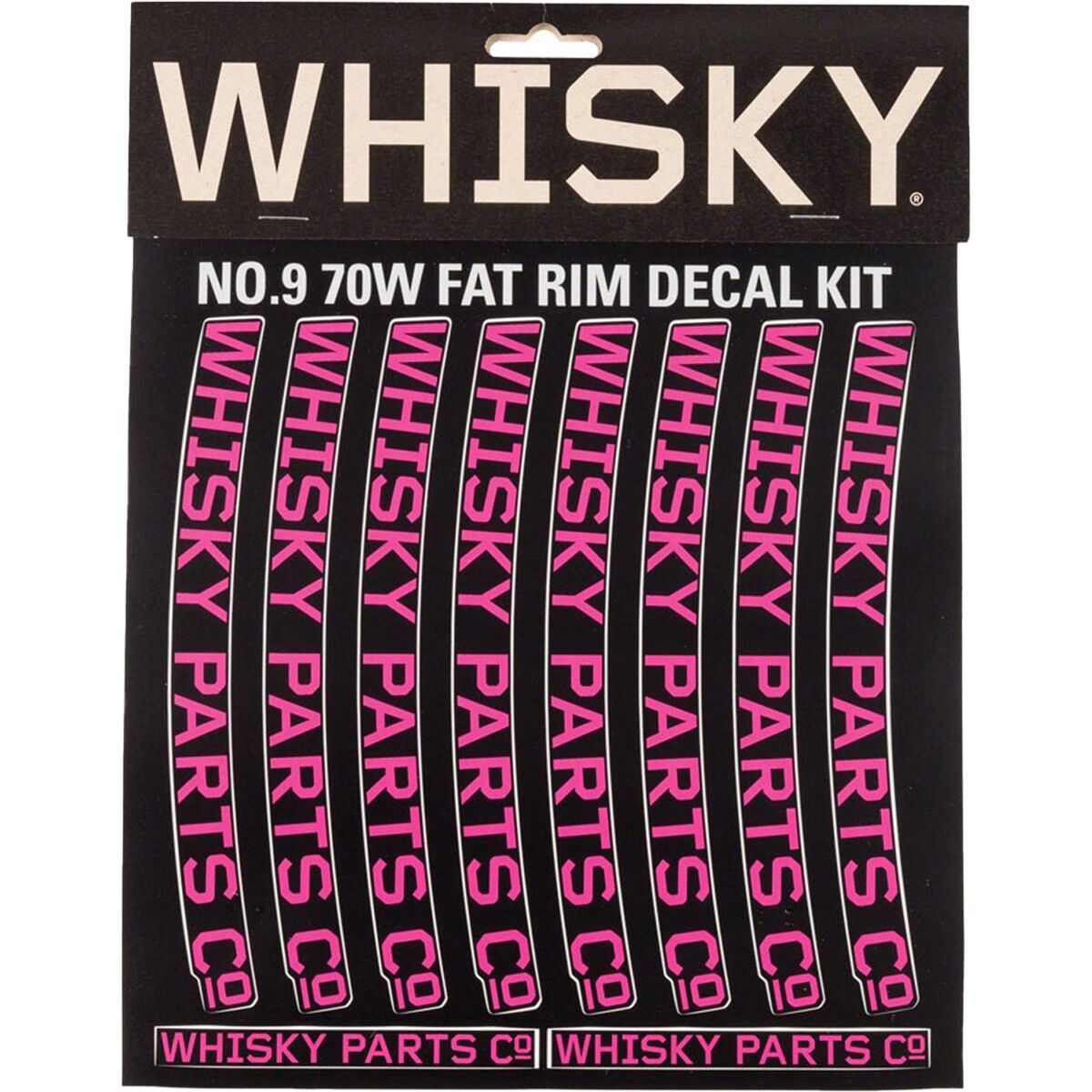 Whisky Parts Co. 70W Rim Decal Kit - 2-Pack in Magenta