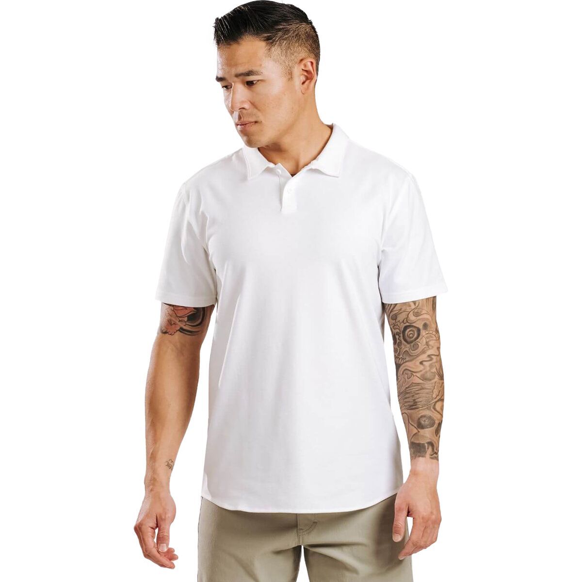 Western Rise Men's X Cotton Polo in White - Size: Large