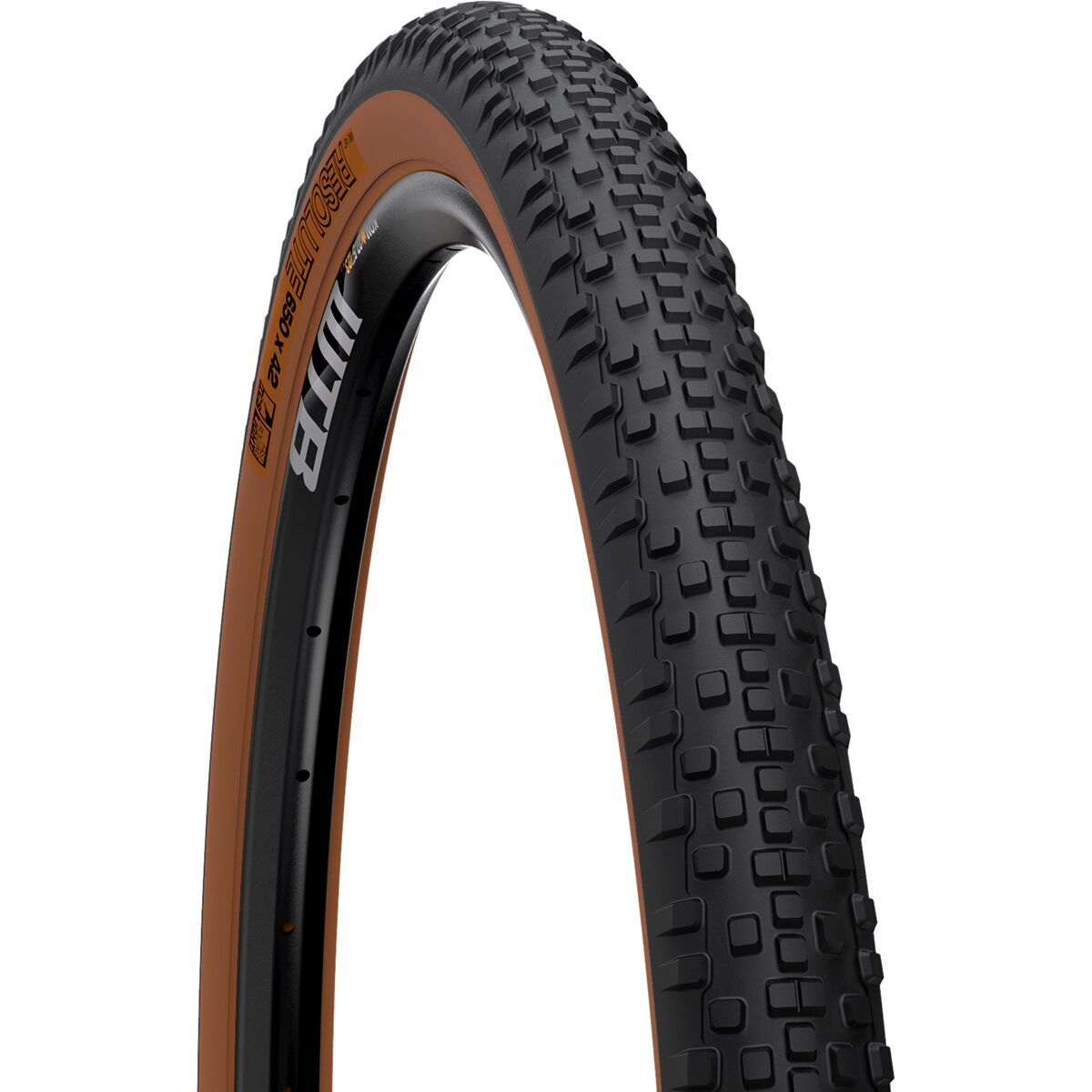 WTB Resolute 650b TCS Tubeless Tire in Tanwall - Size: 42mm/Light/FR/60tpi/Dual DNA