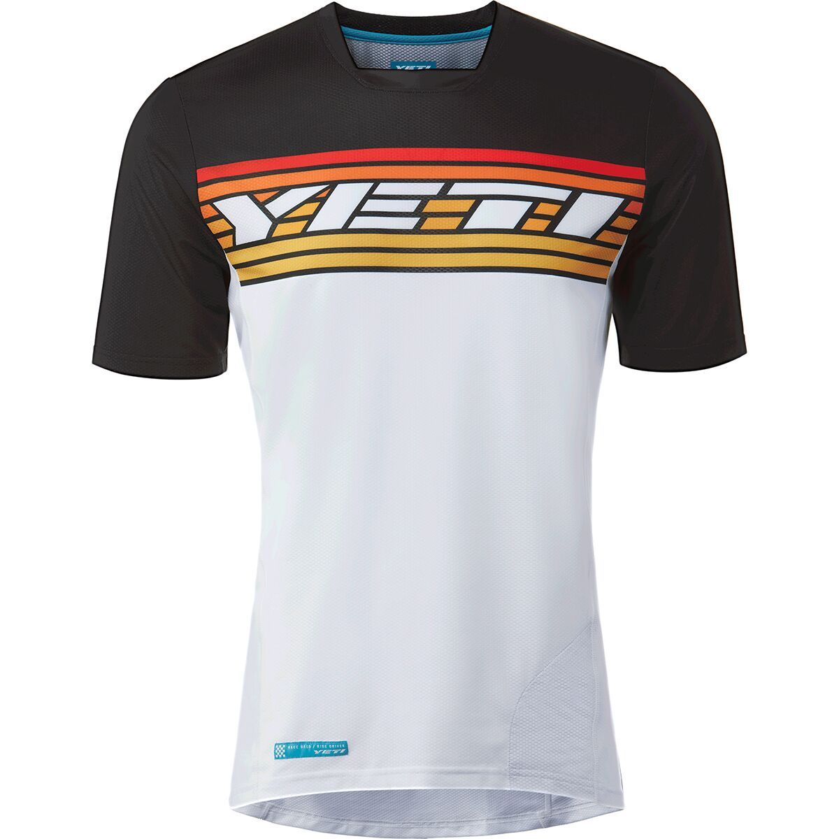 Yeti Cycles Men's Enduro Short-Sleeve Jersey in Black Stripe - Size: Medium