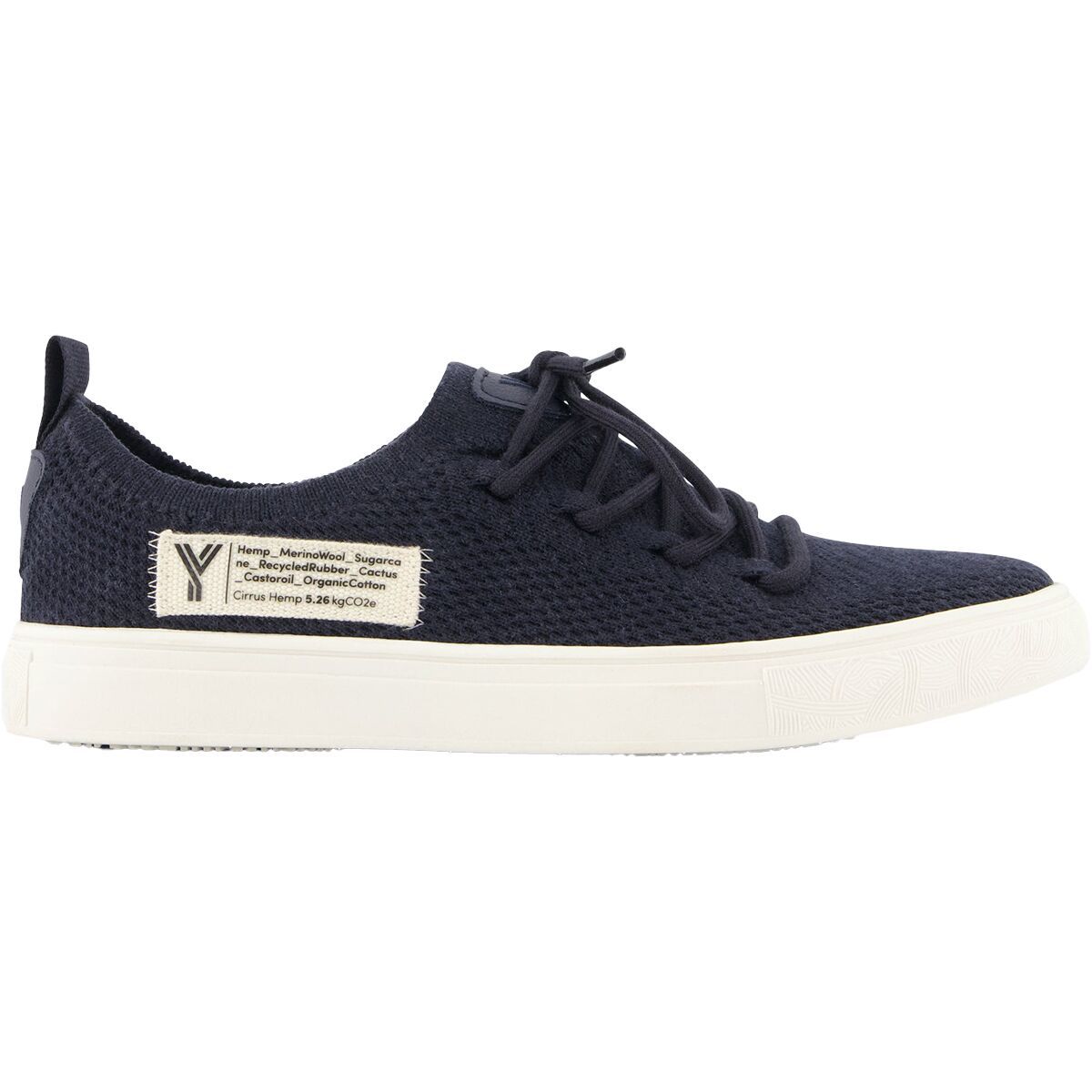 YY Nation Men's Cirrus Hemp Shoe in Navy / White - Size: 9