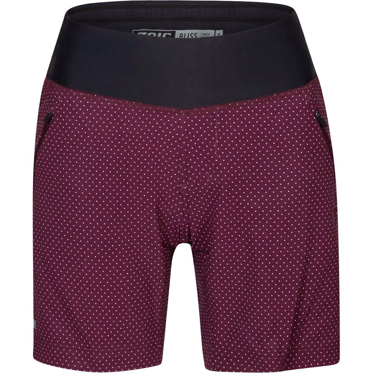 ZOIC Women's Bliss Novelty 7 Short in Black Polka Dot - Size: Large