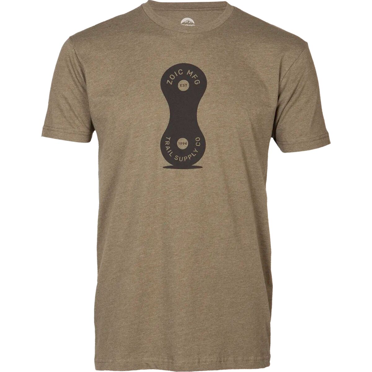 ZOIC Men's Trail Supply T-Shirt in Military Green - Size: Small