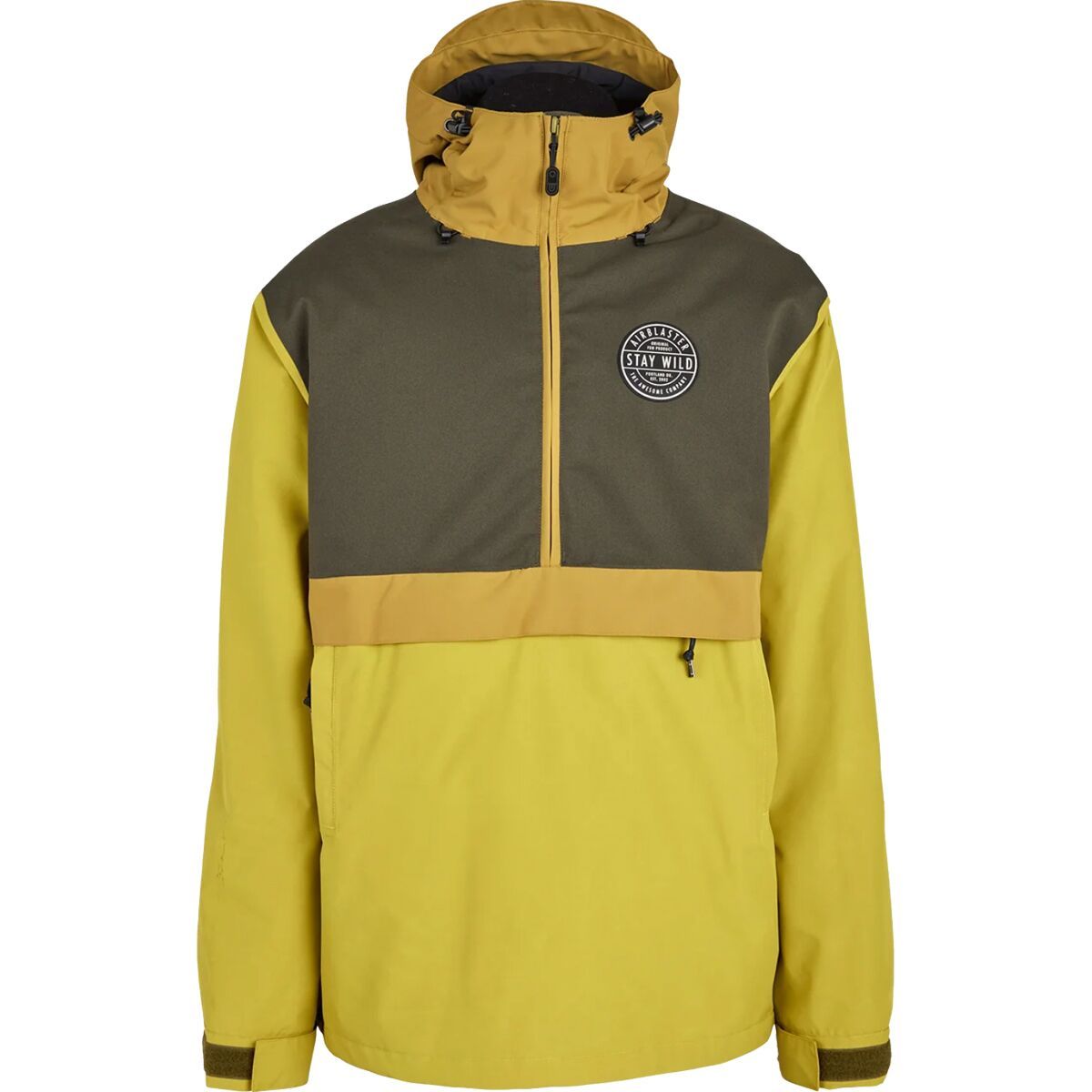 スノーボード Airblaster Trenchover jacket set up L TRENCHOVER_BLACK_SAFETY_2324_3