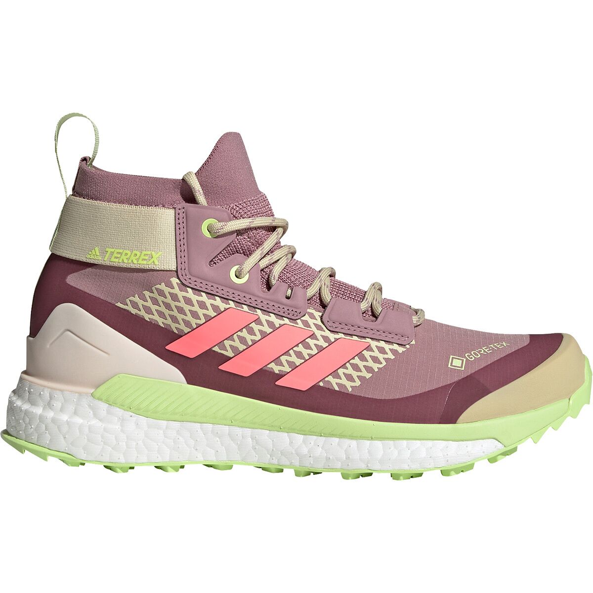 Adidas Outdoor Terrex Free Hiker GTX Hiking Boot - Women's Magic Mauve/Acid Red/Pulse Lime, 10.0
