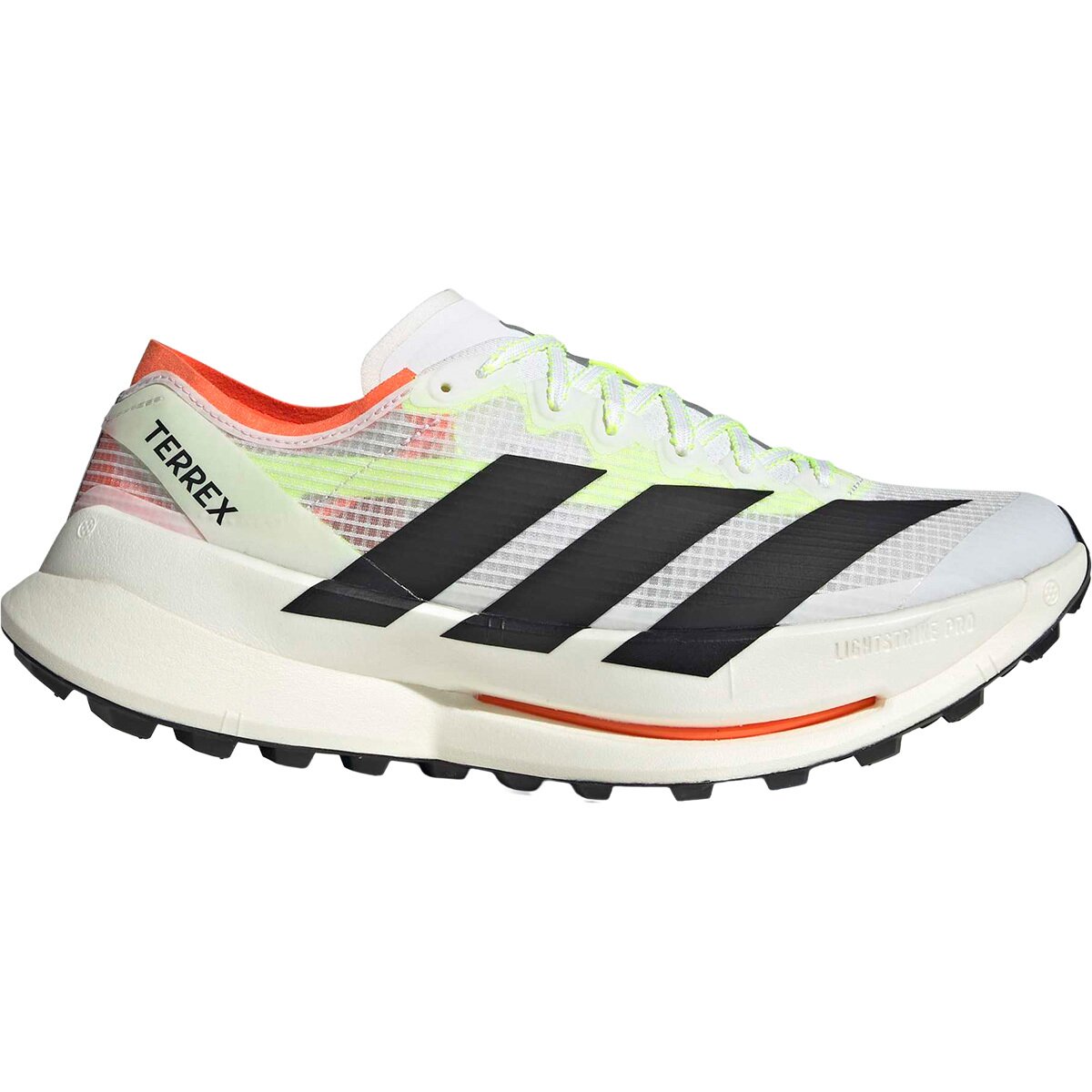 Adidas TERREX Men's Terrex Agravic Speed Ultra 2 Trail Running Shoe in Ftwr White / Core Black / Semi Impact Orange - Size: 11.5