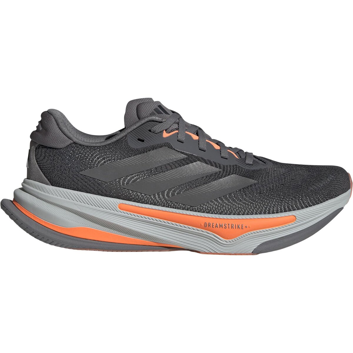 Adidas Men's Supernova Prima 2 Running Shoe in Grey Four / Iron Metallic / Lucid Orange - Size: 10
