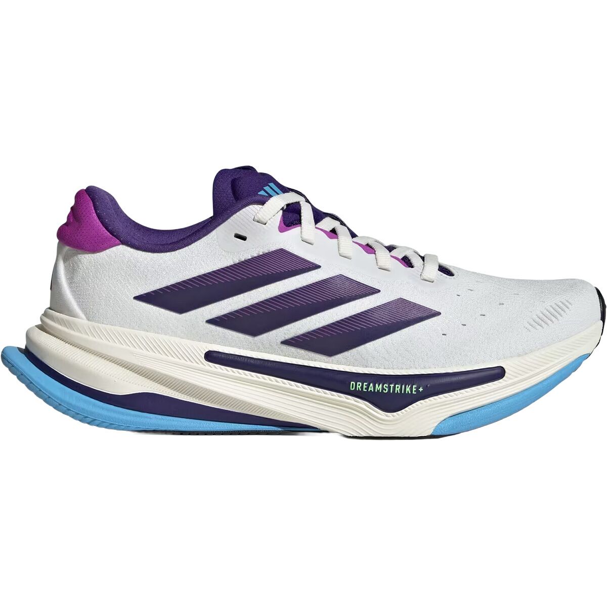 Adidas Women's Supernova Prima 2 Running Shoe in Core White / Collegiate Purple / Semi Blue - Size: 7