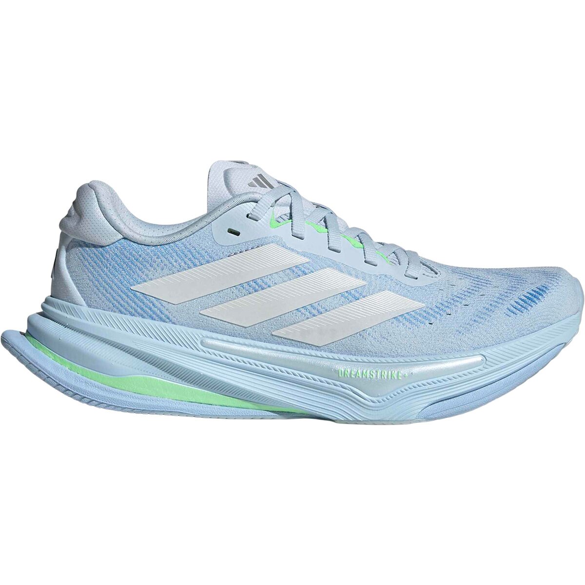 Adidas Women's Supernova Prima 2 Running Shoe in Crystal Sky / Crystal White / Lime Burst - Size: 7.5