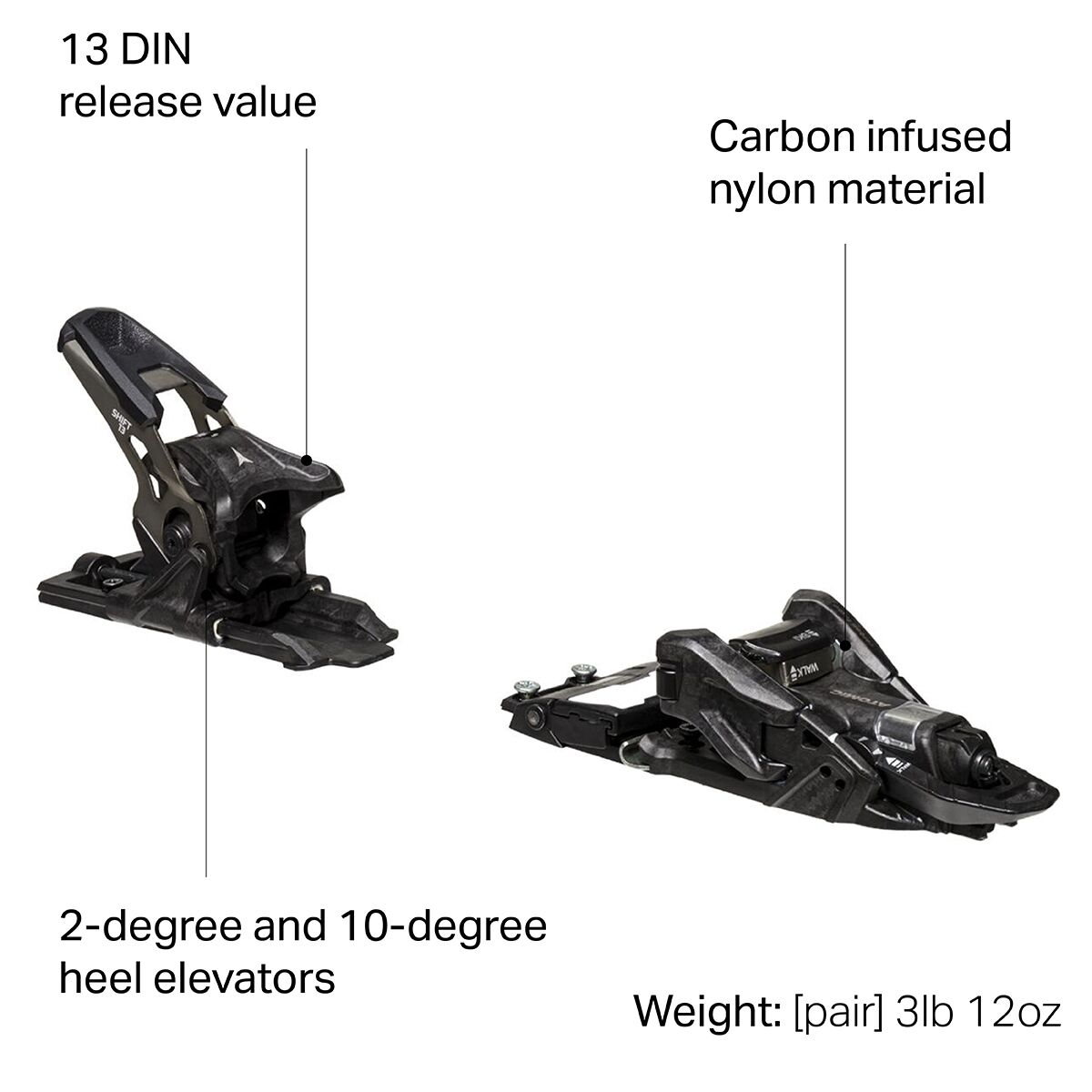 Atomic Shift 13 MNC Alpine Touring Bindings - 2024 - Ski