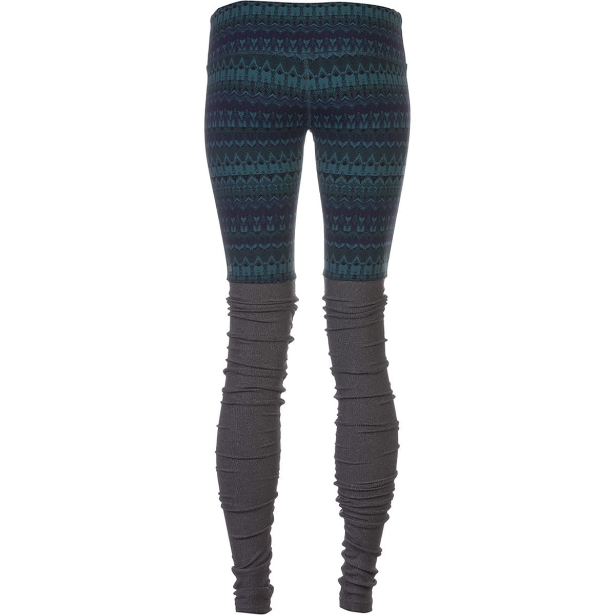 Gaiam - Gray Textured All Day Wear Leggings Polyester Spandex | SilkRoll