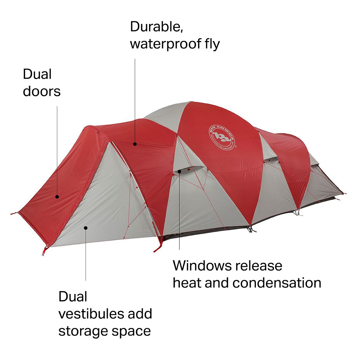 Big Agnes Mad House 8 Tent: 8-Person 4-Season - Hike & Camp
