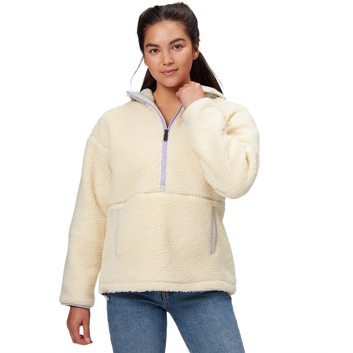 Columbia Women's Sawyer Rapids 2.0 Full Zip Fleece Jacket - Butter White, Size L