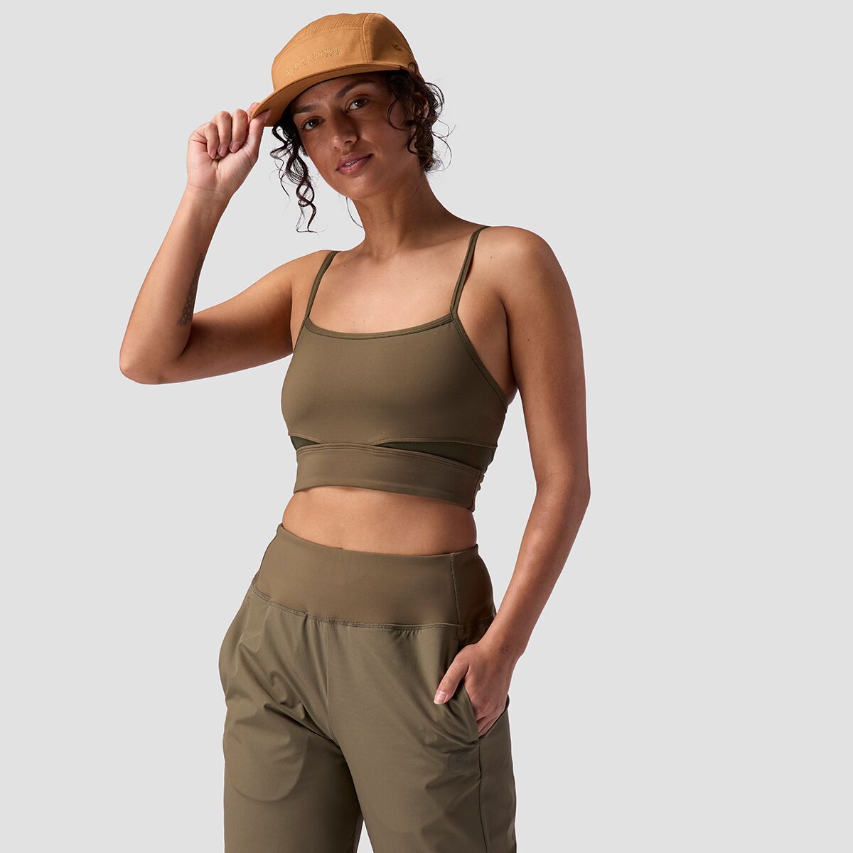 Backcountry Women's BGA Destination Square Neck Bra Top in Kalamata - Size: Large