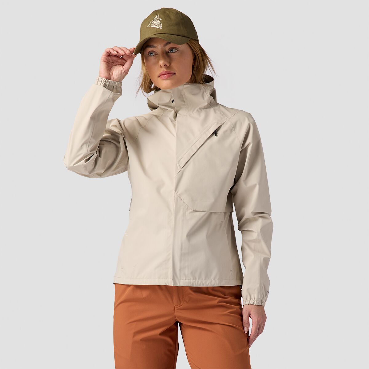 Backcountry Women's BGA Kanarra 2.5L Rain Jacket in Fog - Size: Large