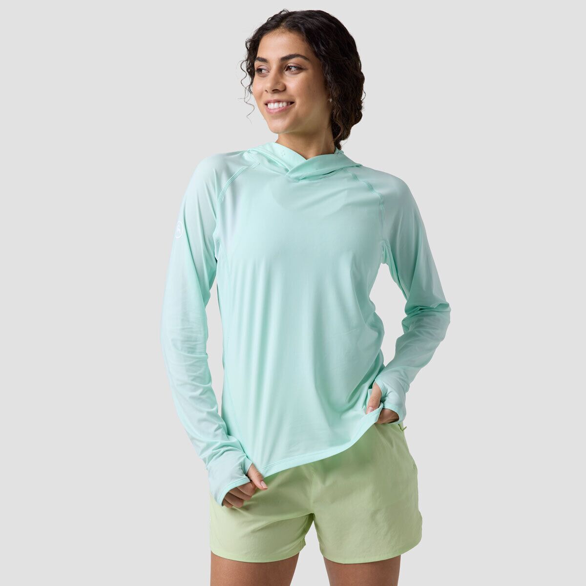 Backcountry Women's BGA Tahoe Pro LT Sun Hoodie in Bay - Size: XS