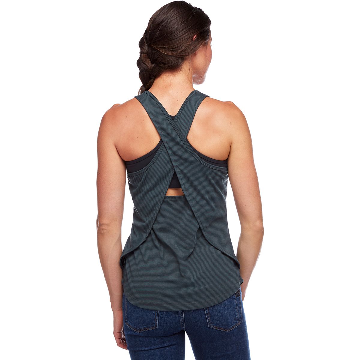 (取寄) ブラックダイヤモンド レディース スプリッター タンク トップ - ウィメンズ Black Diamond women Splitter Tank Top - Women's Pewter Stripe Splitter Tank - Pewter