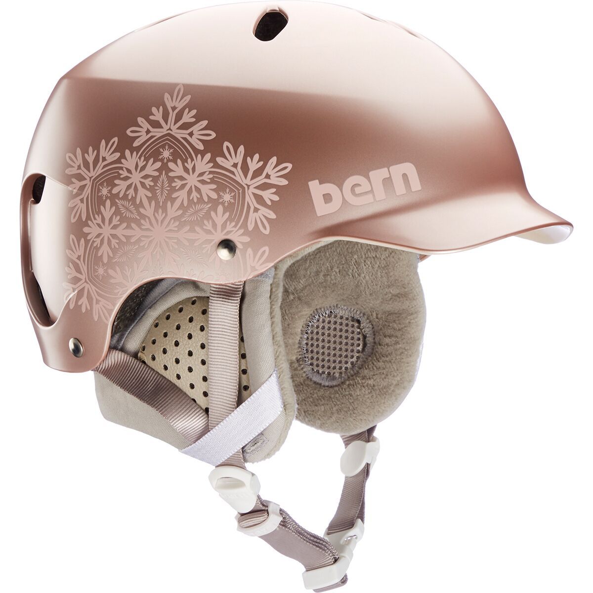 Casque BERN Nina S 110 Blanc Brillant Avec Visière - Neuf Avec étiquette, Pour Fille