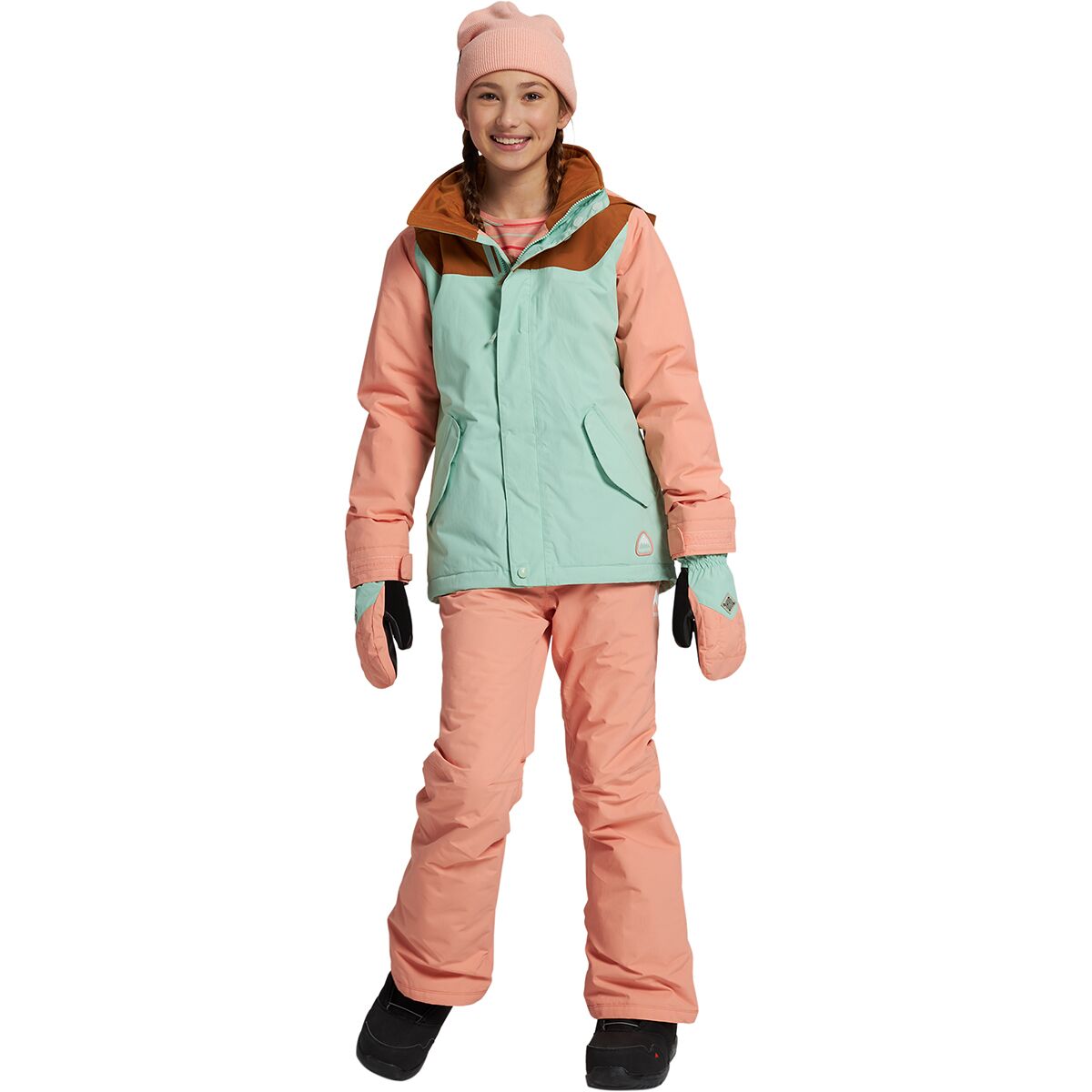 美品BURTON GIRLS ELODIE JAKET ＋ CARGO PANT BURTON GIRL'S ELODIE JACKET
