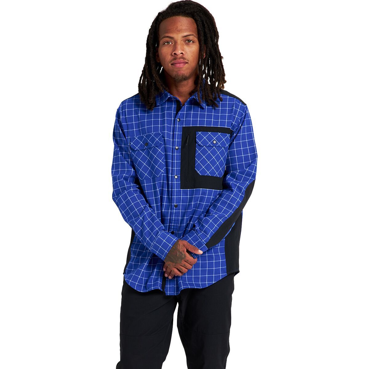 Short Sleeve Men's Sz M Burton Brighton Shacket Plaid