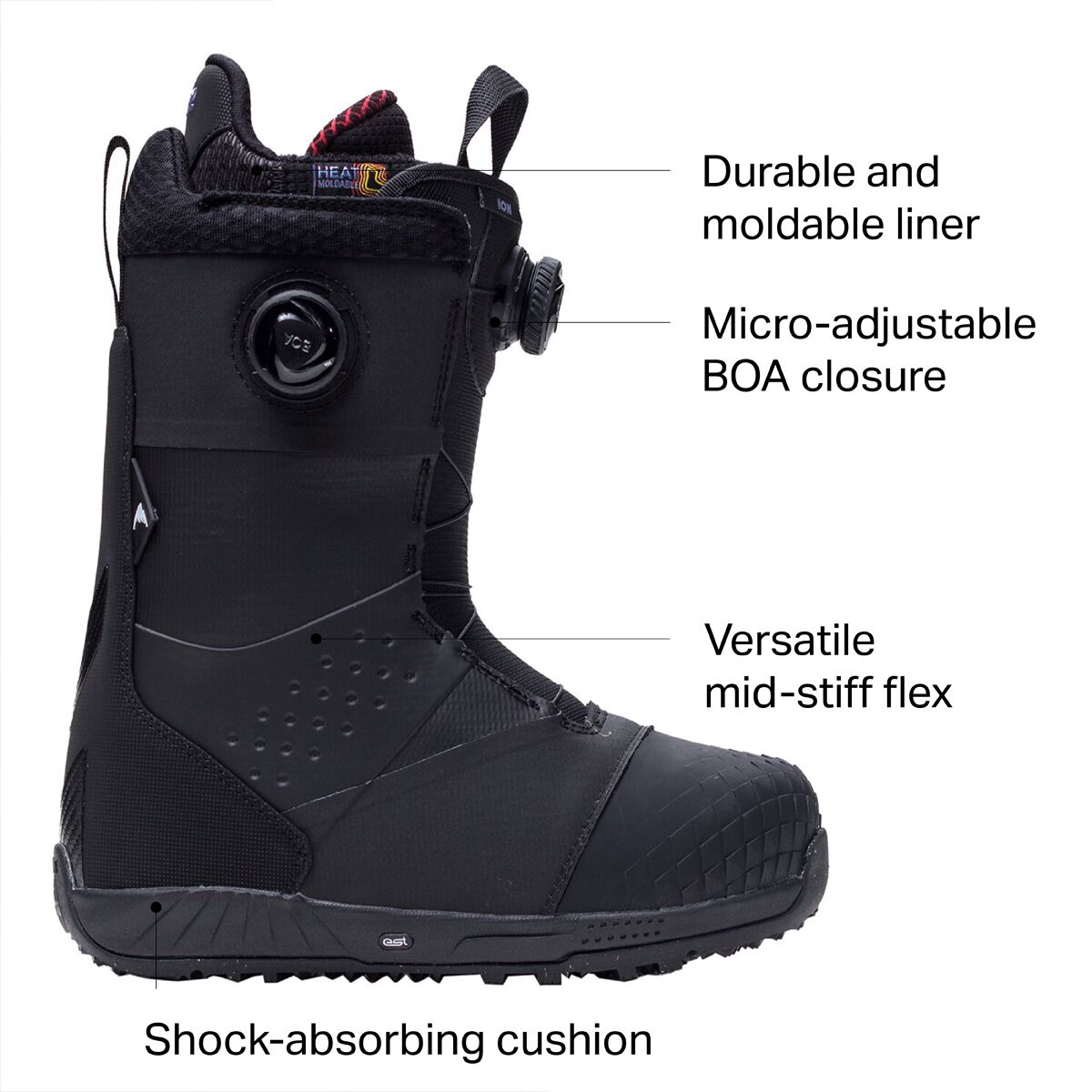 Burton Ion Boa Snowboard Boot - 2022 - Snowboard