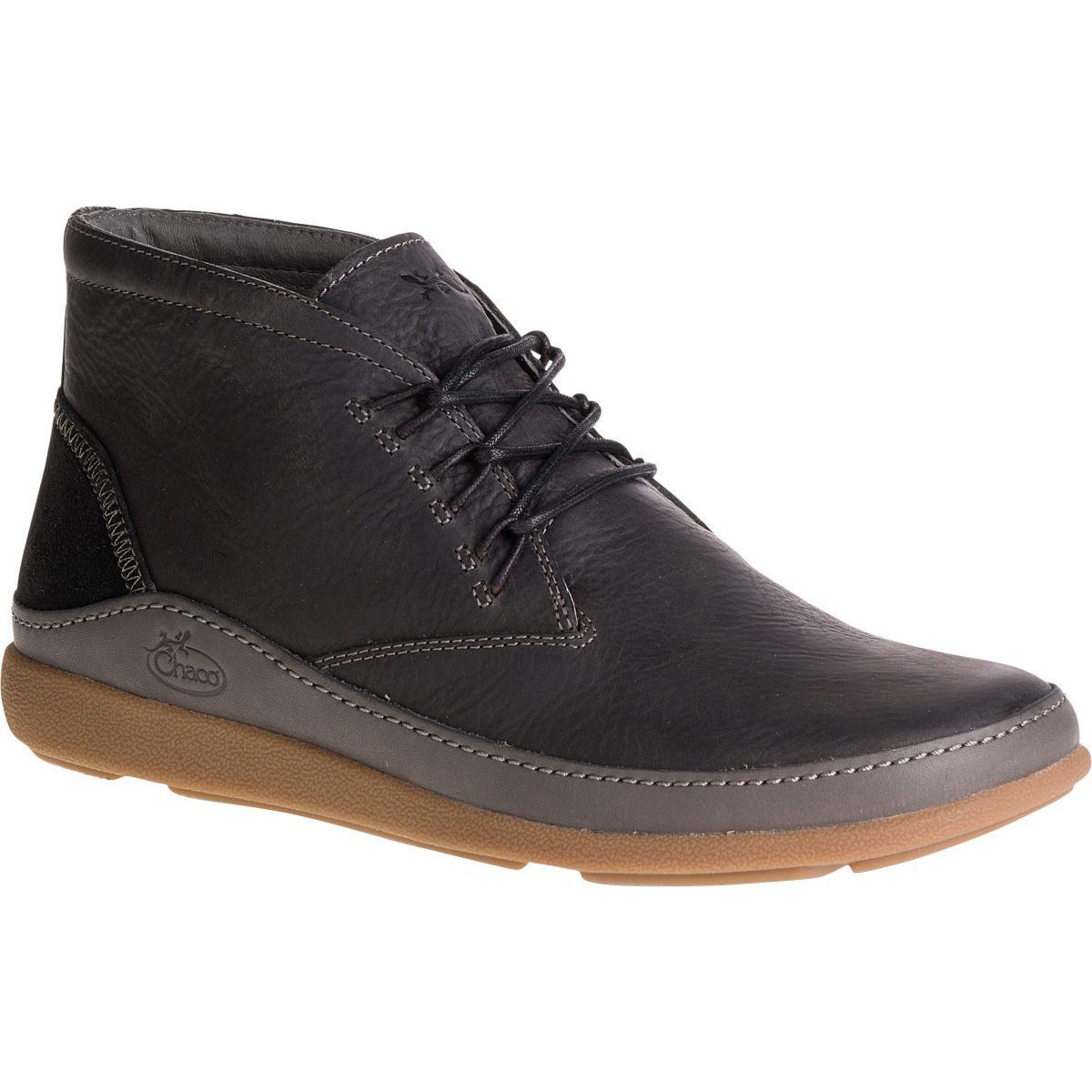 Chaco Mens Leather Chukka Boots Black Gum Sole Lace Up Comfort Casual Size 12 Chaco Men main image 4