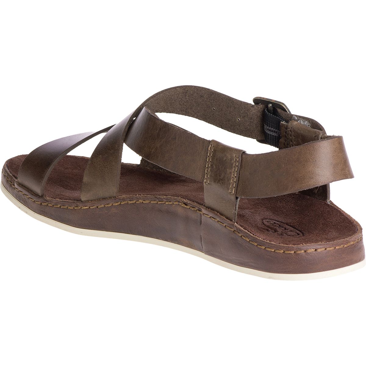 Chaco Wayfarer Leather Sport Sandal Otter Brown Chaco Wayfarer Leather Sandals | Dillard main image 3