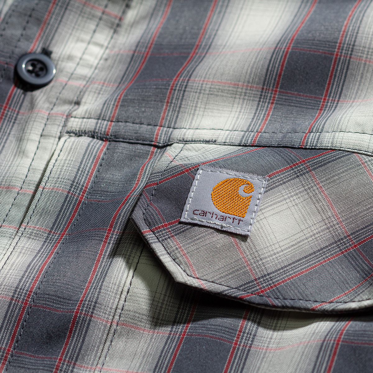 Carhartt Force Short-Sleeve Button-Front Plaid Shirt - Men's - Men