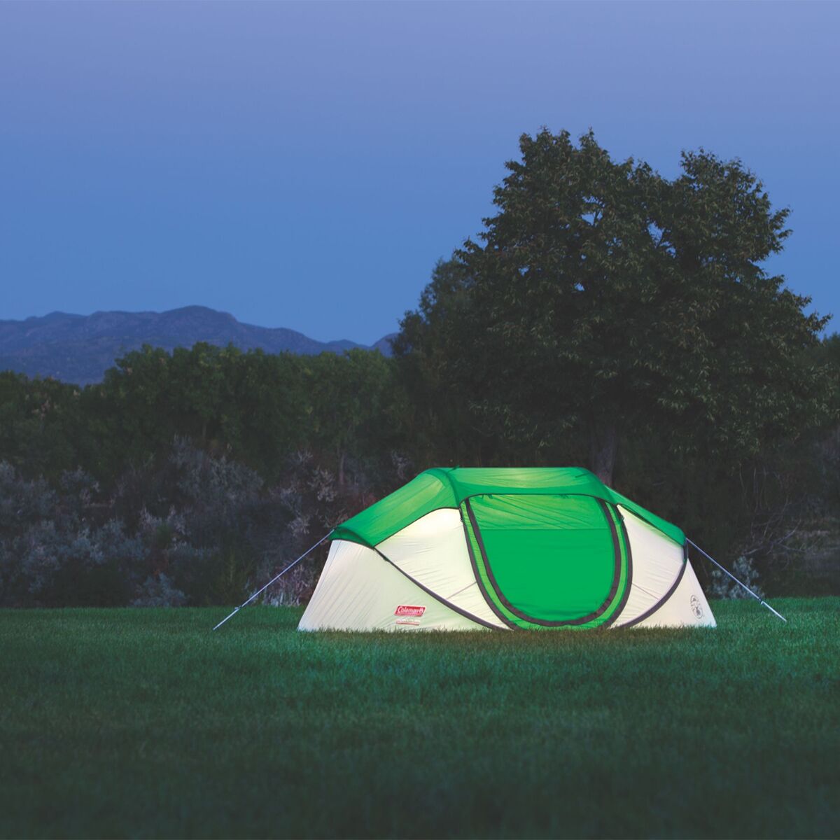 Coleman Pop-Up Tent: 4-Person 3-Season - Hike & Camp
