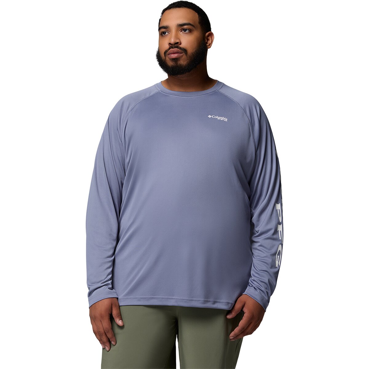 Columbia Men's Terminal Tackle Shirt in New Moon / White Logo - Size: Small