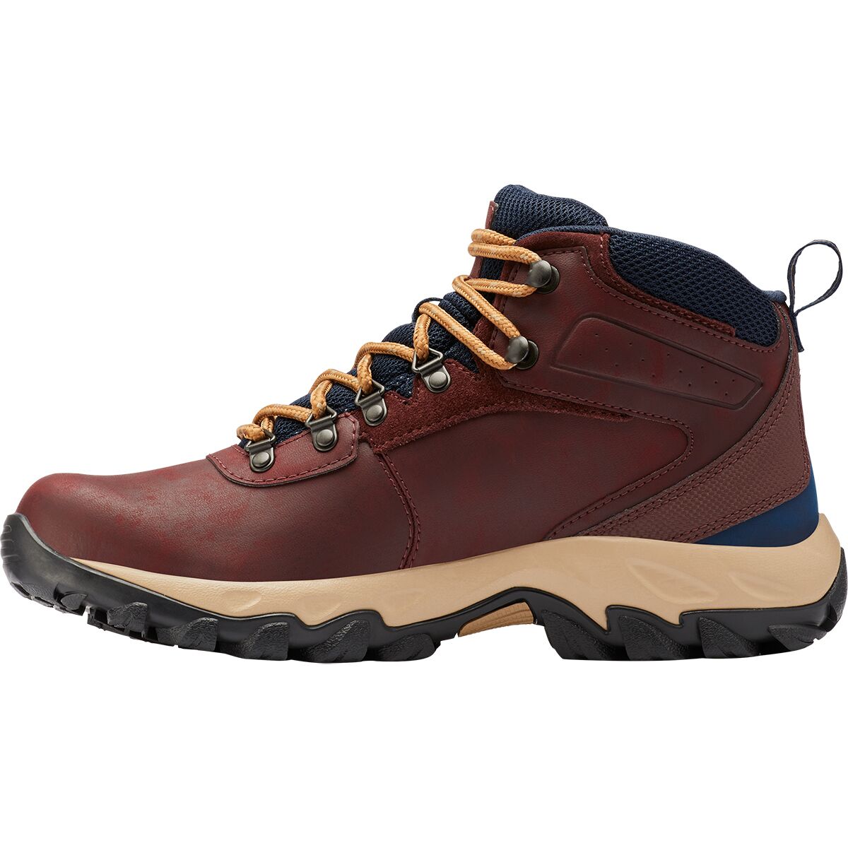 Columbia Men\'s Tan Red Newton Ridge Plus II Leather Ankle Hiking Shoes Sz 11 Men main image 3