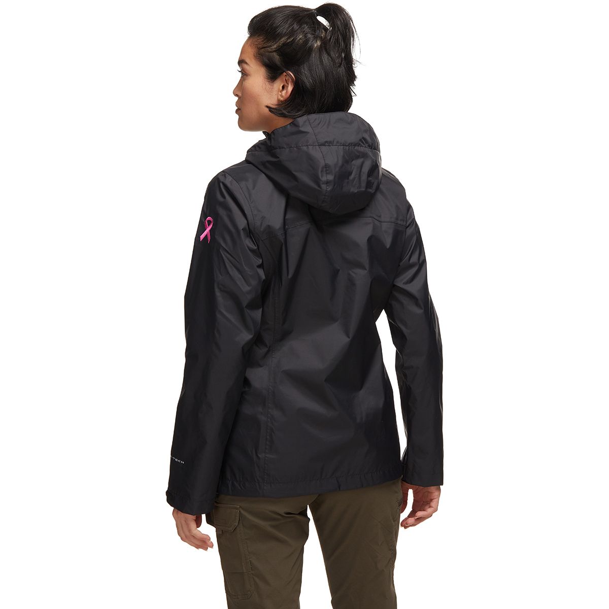 columbia tested tough in pink rain jacket
