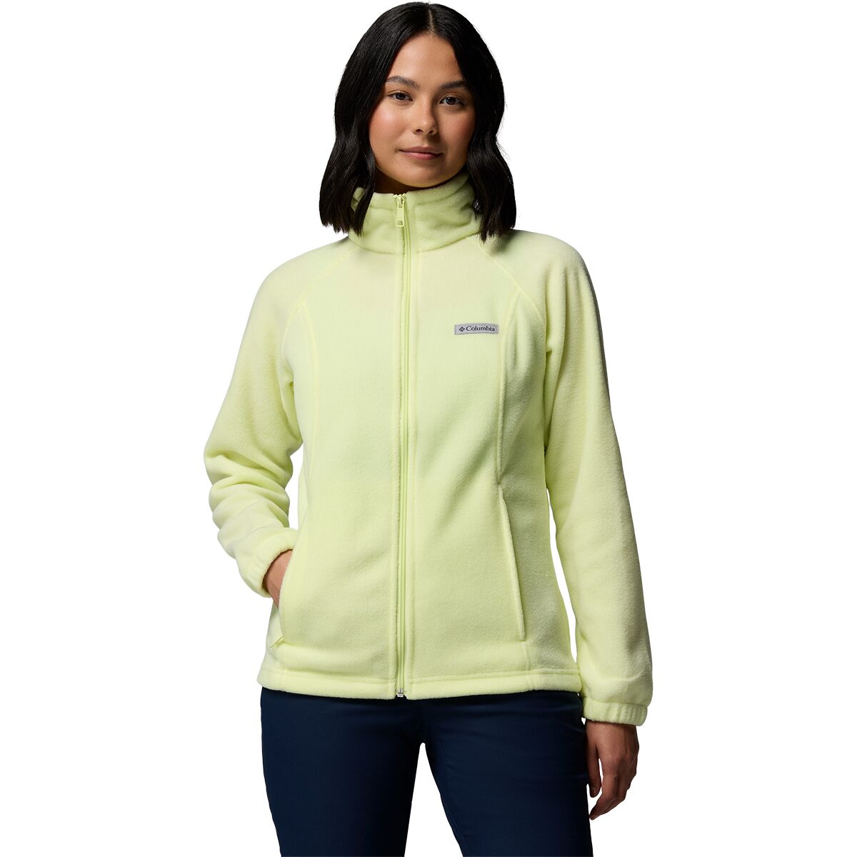 Columbia Women's Benton Springs Full-Zip Fleece Jacket in Citron Haze - Size: XS